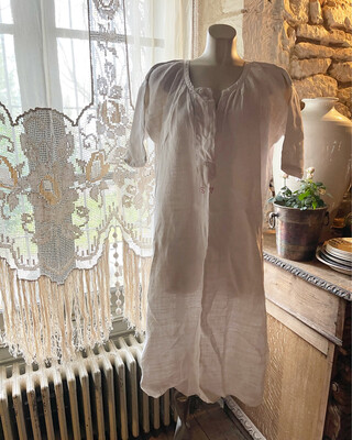 Antique French Linen Soft Dress