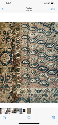 Antique Faded Beautiful Rug .... Just Gorgeous