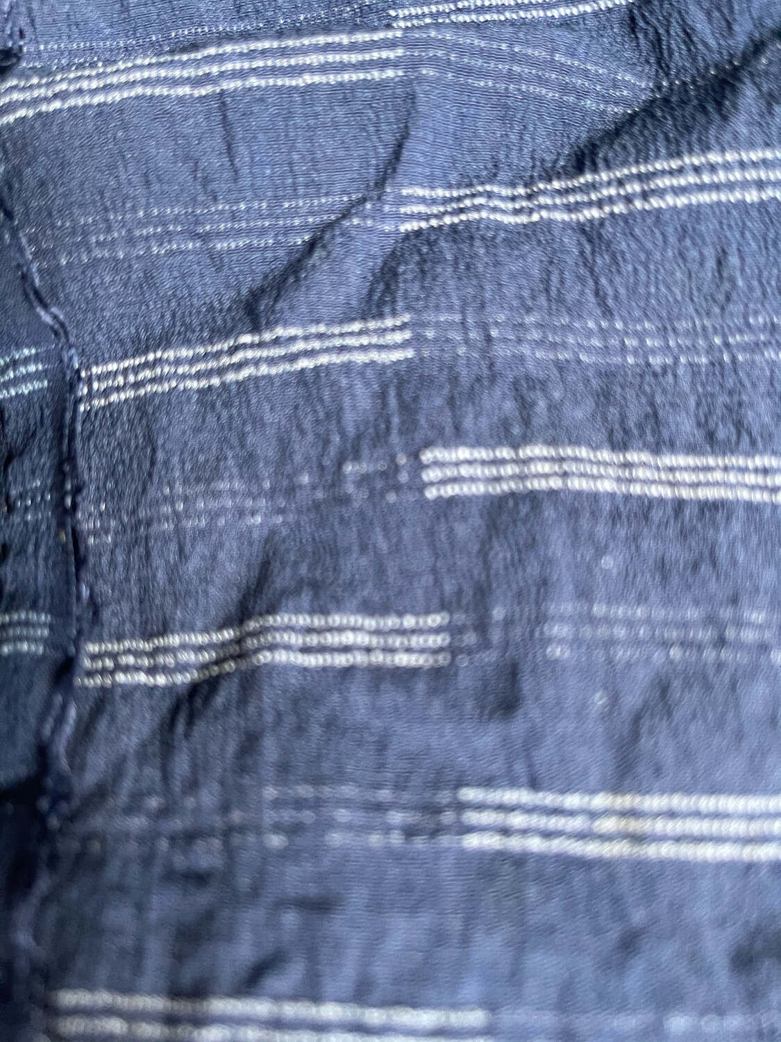 Silk Fabric Indigo...... Great For Statement Cushions