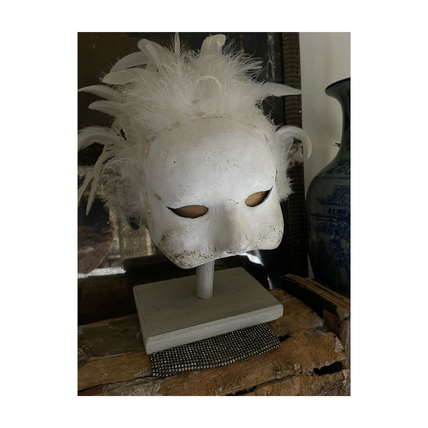 Vintage Venetian Mask  Decorative Piece