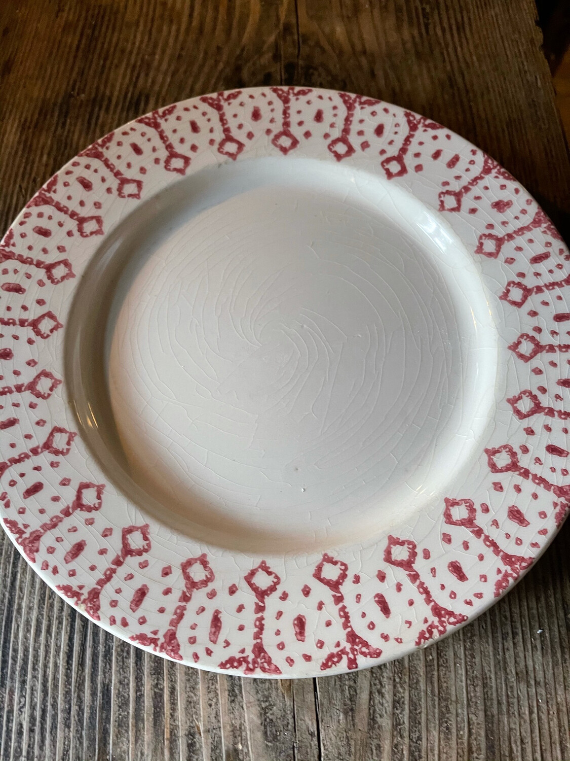 French Faience Plates Set Of 6