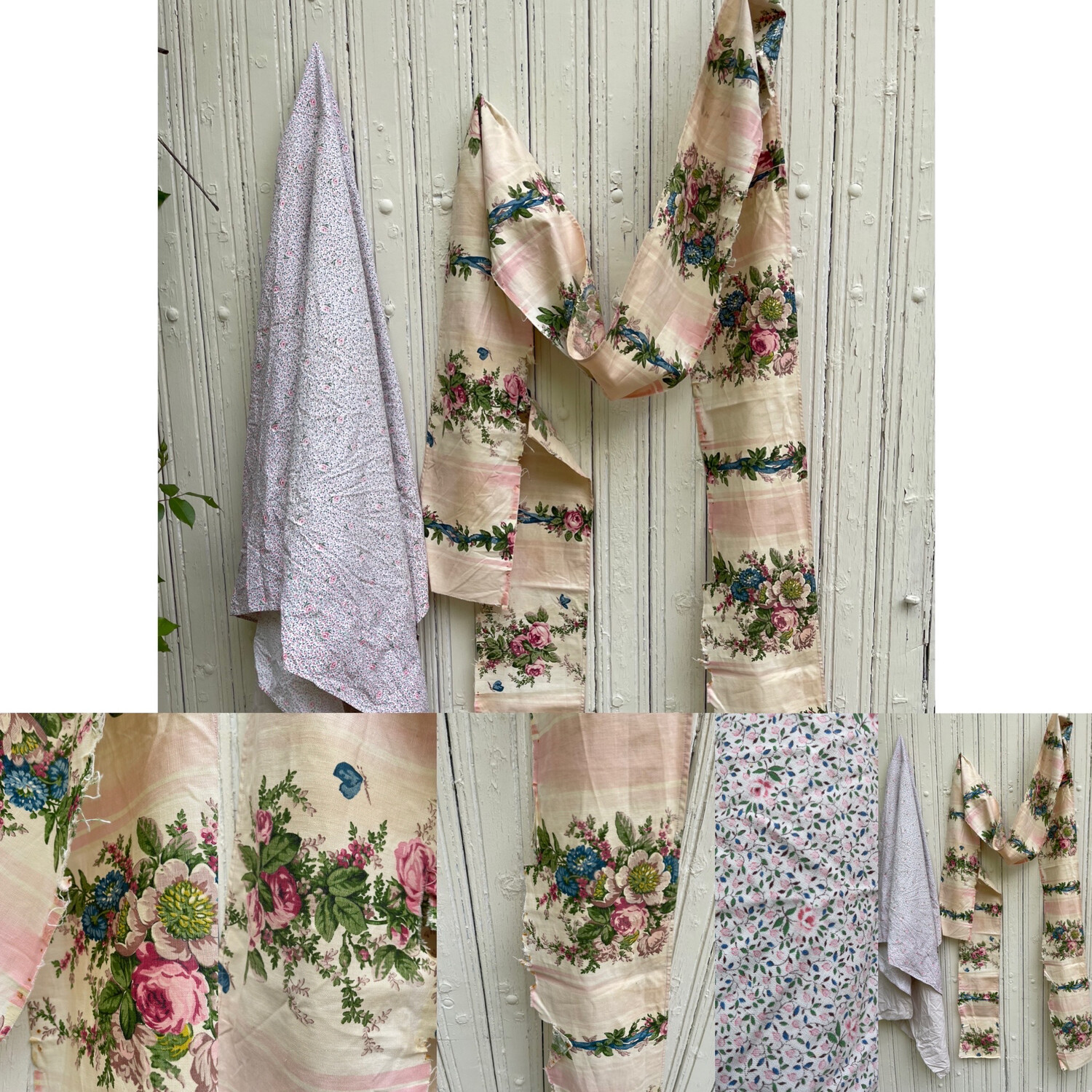 Assortment Of French Old Floral Fabrics