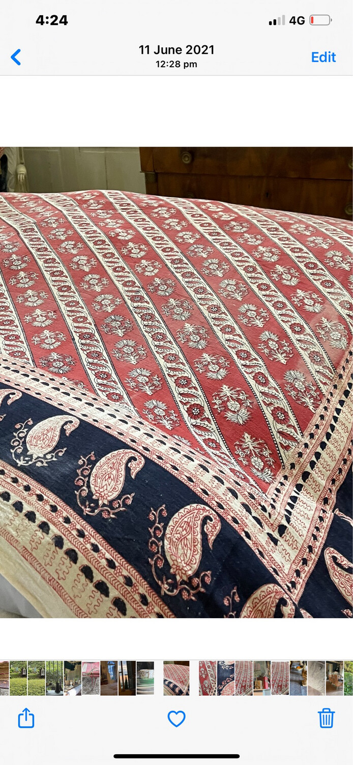 Antique Throw Large Bed Or Sofa