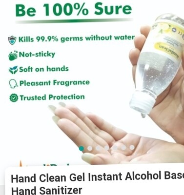 Hand clean gel alcohol based Rs 17