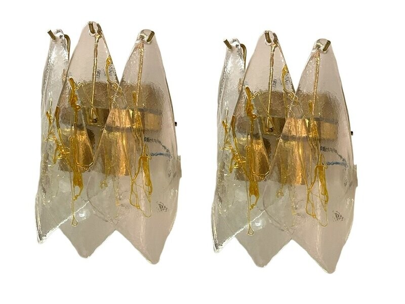 La Murrina Murano Glass Sconces, 1980s, Set of 2