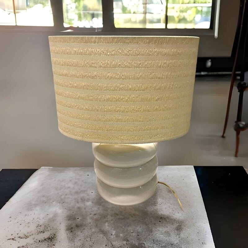 Mid-Century Italian Ceramic Table Lamp by Tommaso Barbi, 1970s