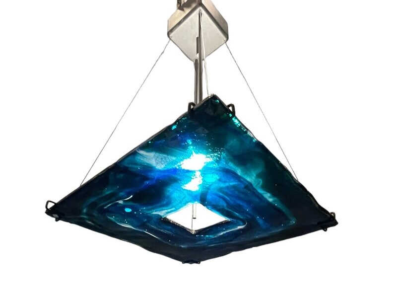 Architectural Murano Glass Pendant Light from La Murrina, 1980s
