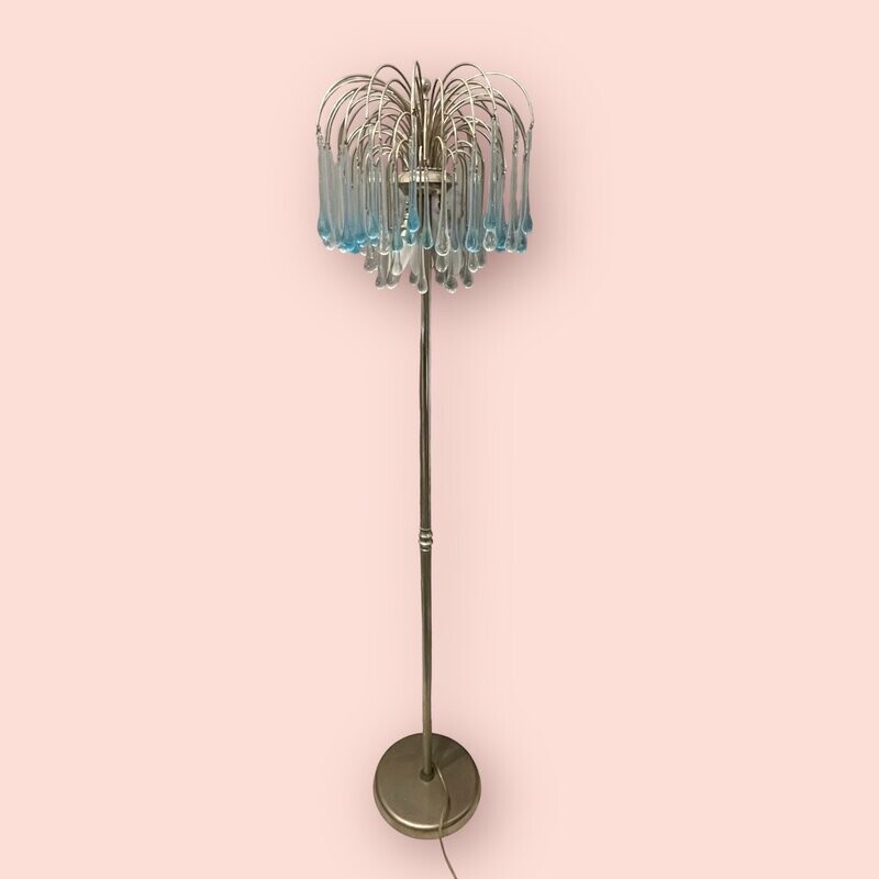 Waterfall Murano Glass Floor Lamp, 1960s
