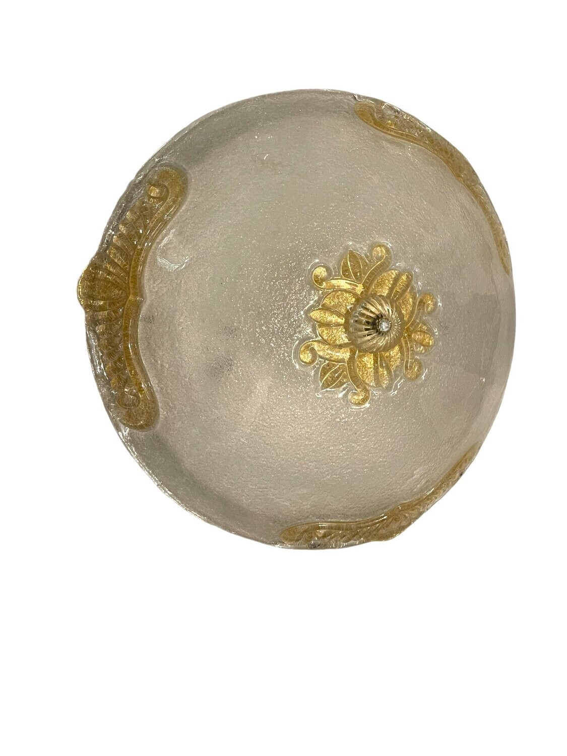 Venetian Murano Glass Flushmount Light, 1980s