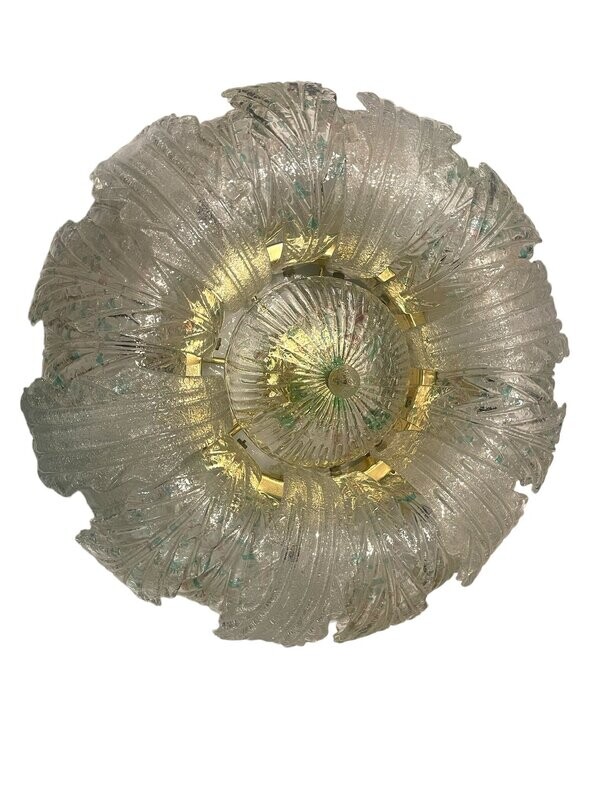 Large Venetian Murano Glass Flushmount, 1960s