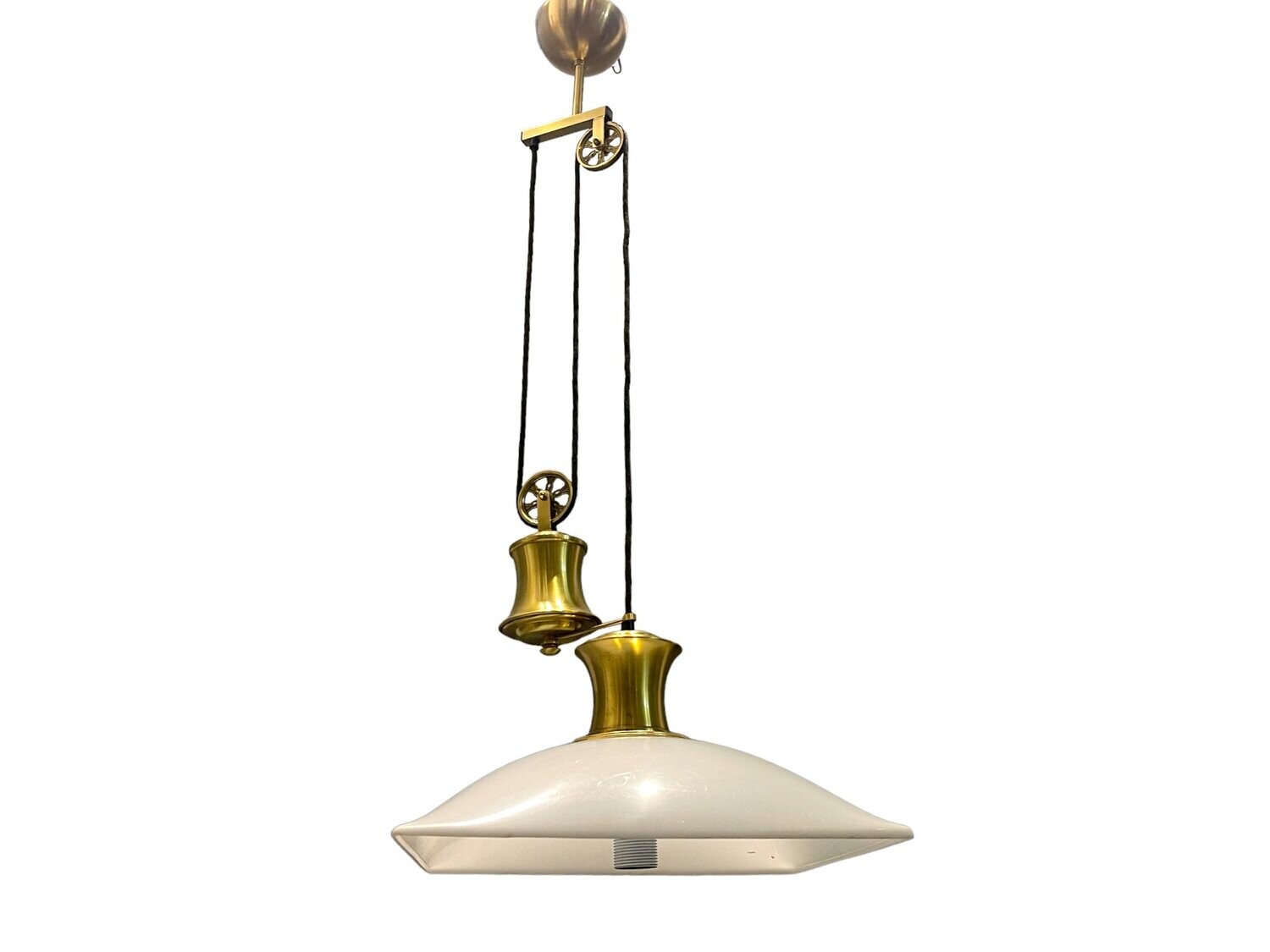 Italian Brass Light Pendant, 1980s