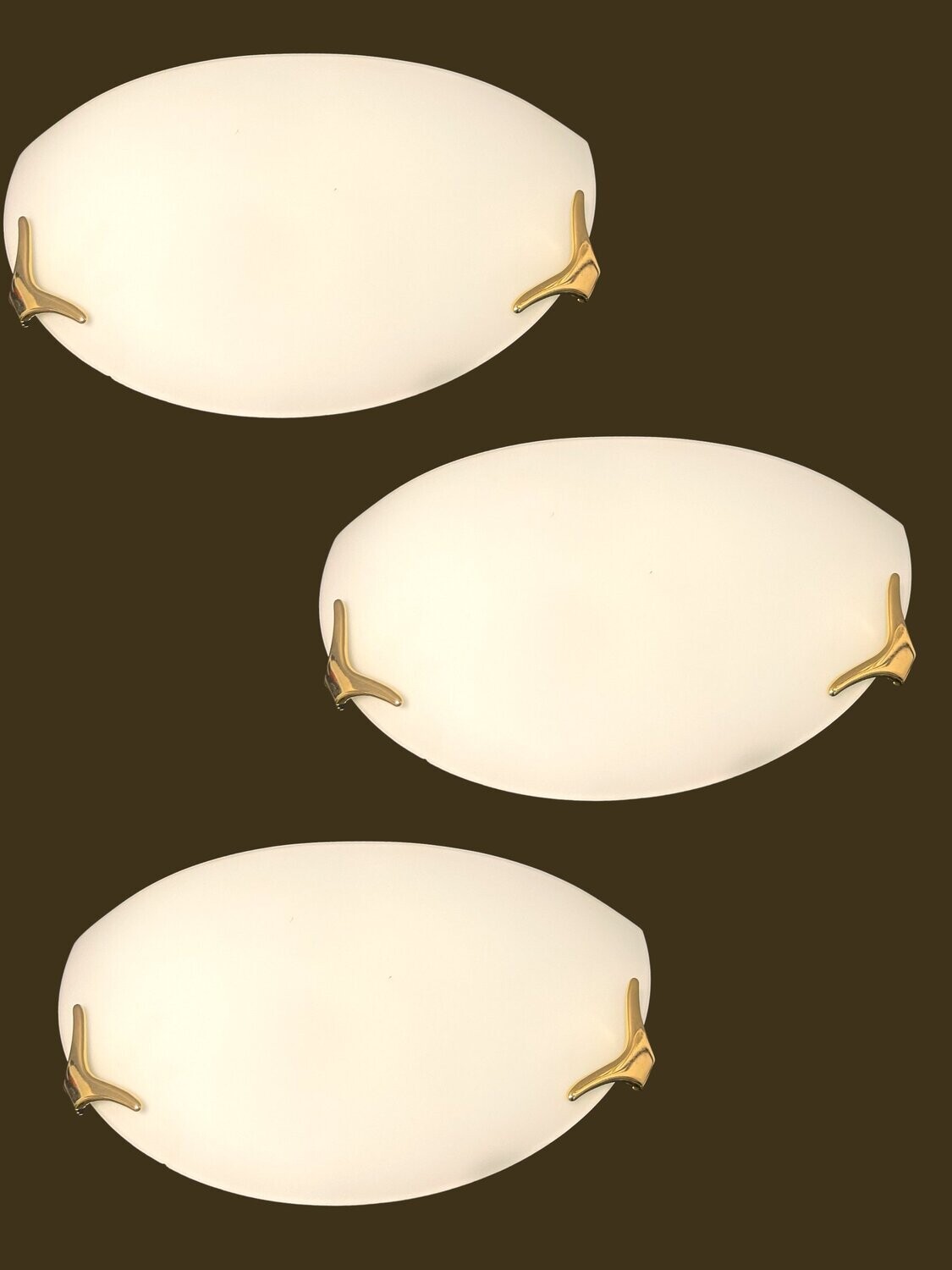 Italian Glass Sconces from Zonca, Italy, 1980s, Set of 3