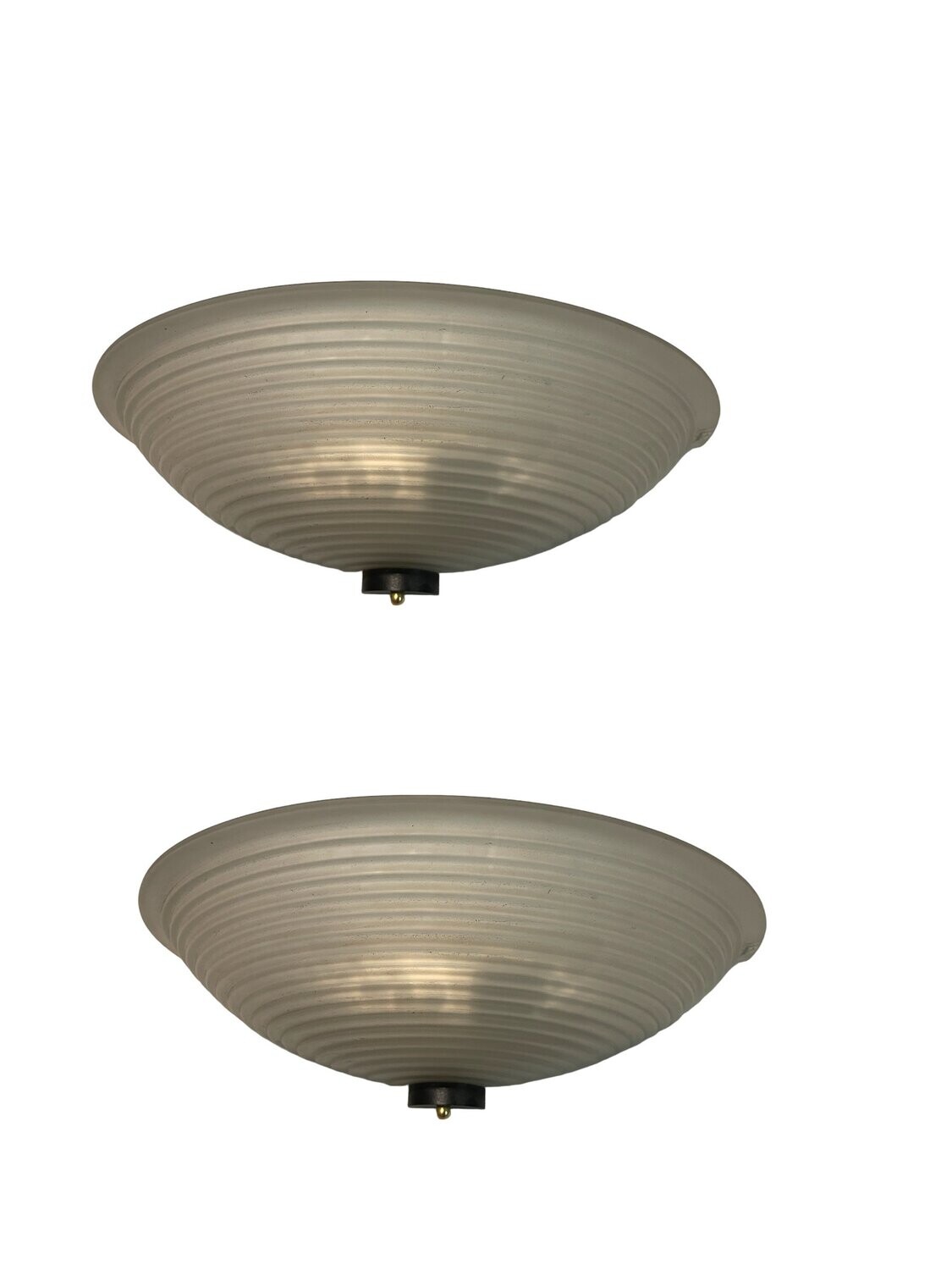 Italian Satinated Glass Sconces, 1992, Set of 2