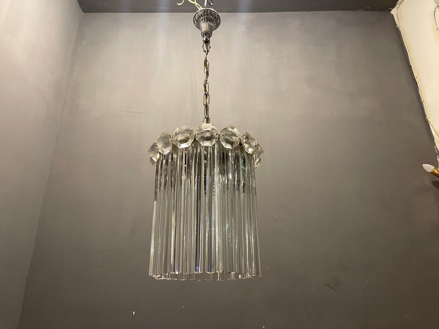 Italian Murano Glass Trilobi Light Pendant, 1960s