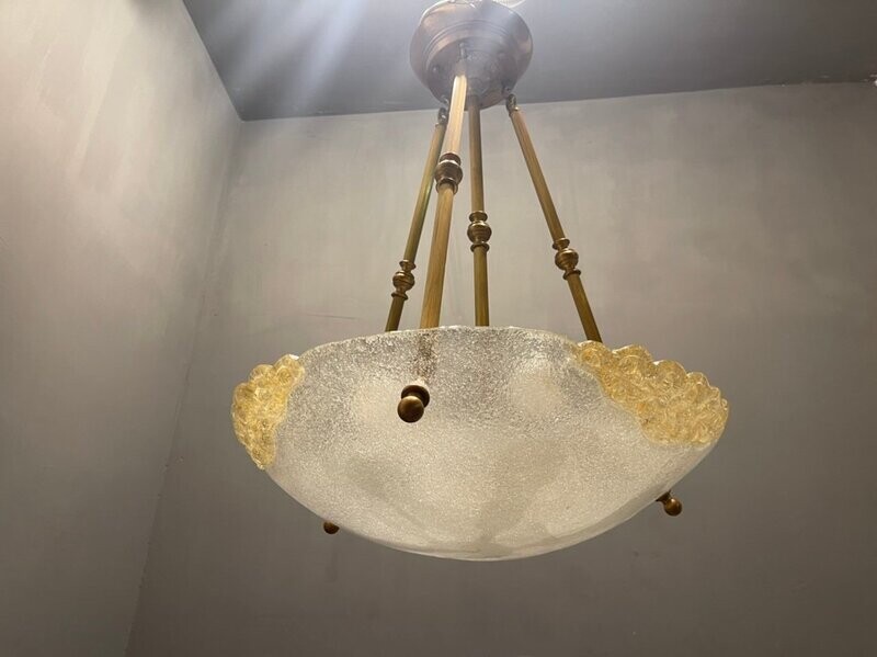 Large Murano Glass Light Pendant, 1970s
