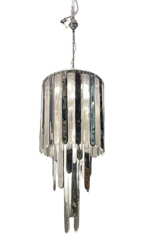 Large Mid-Century Murano Mazzega Chandelier, 1970s