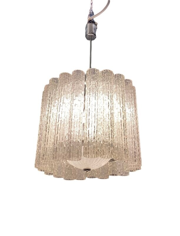 Large Mid-Century Murano Glass Chandelier by Toni Zuccheri, 1970s