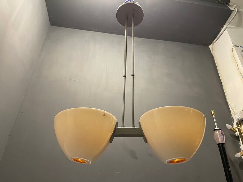 Architectural Murano Glass Light Pendant by Vetri Di Murano