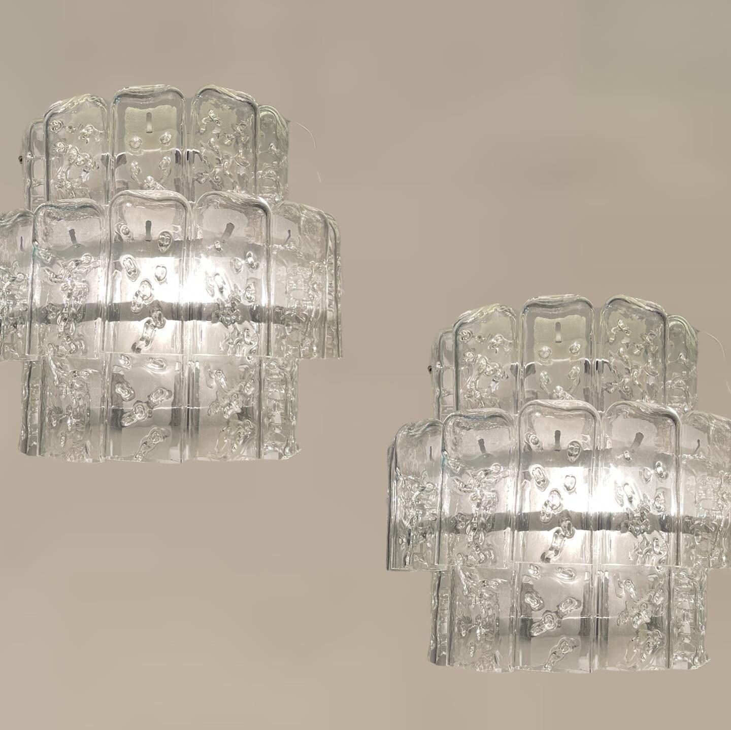 Italian Murano Glass Sconces by Toni Zuccheri, Set of 2