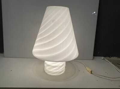 Murano Glass Swirl Table Lamp from Venini
