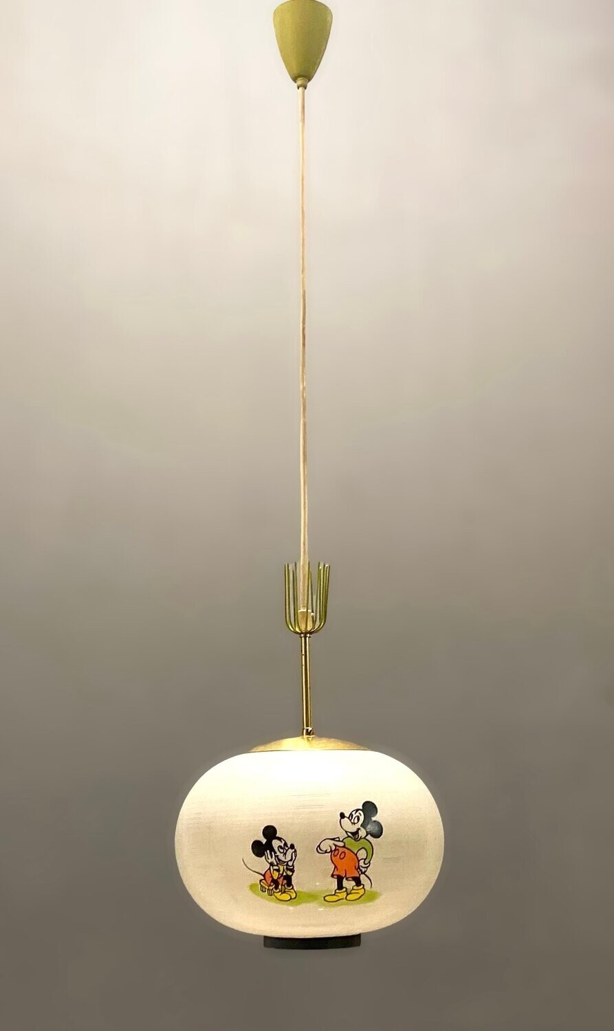 Light Pendant with Walt Disney Mickey Mouse from Doria Leuchten, 1950s