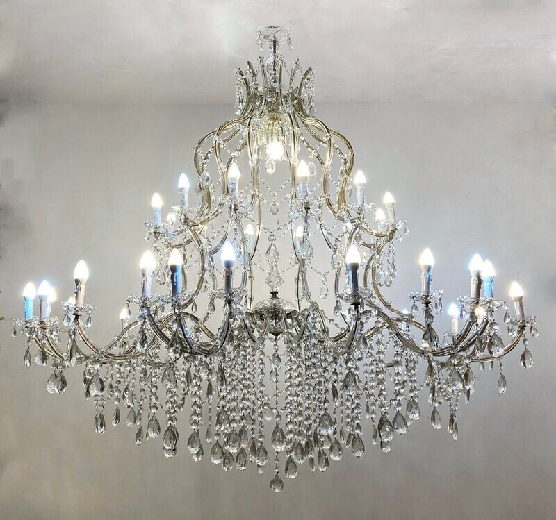 Vintage Crystal Chandelier 37 Lights
