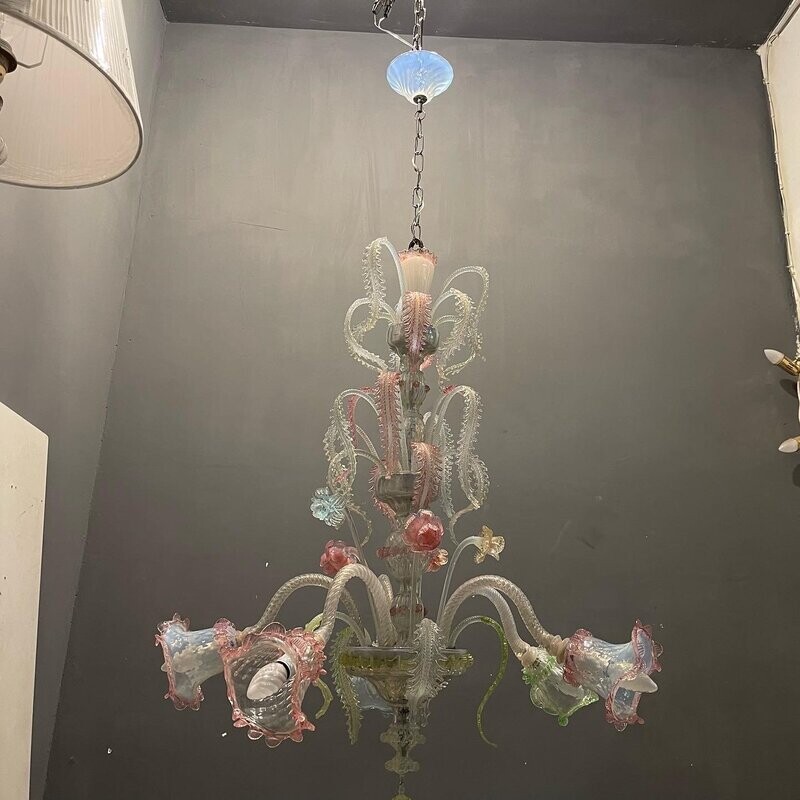Large Venetian Chandelier in Murano Glass, 1960s
