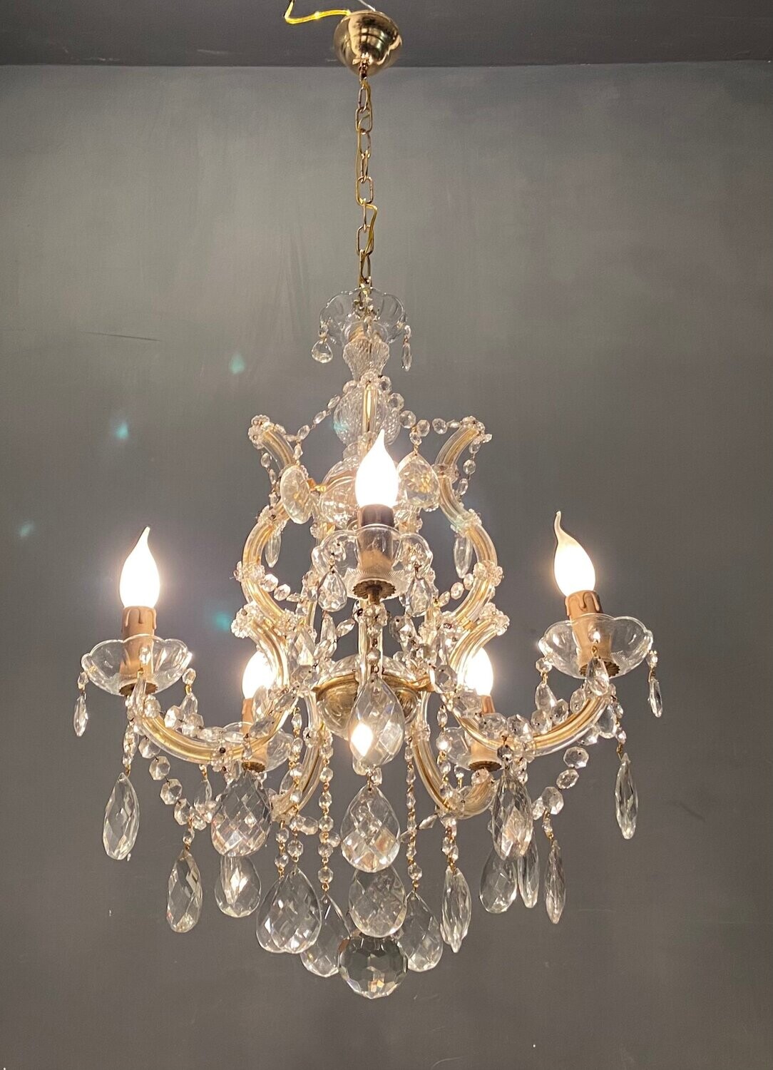 Vintage Italian Crystal Chandelier