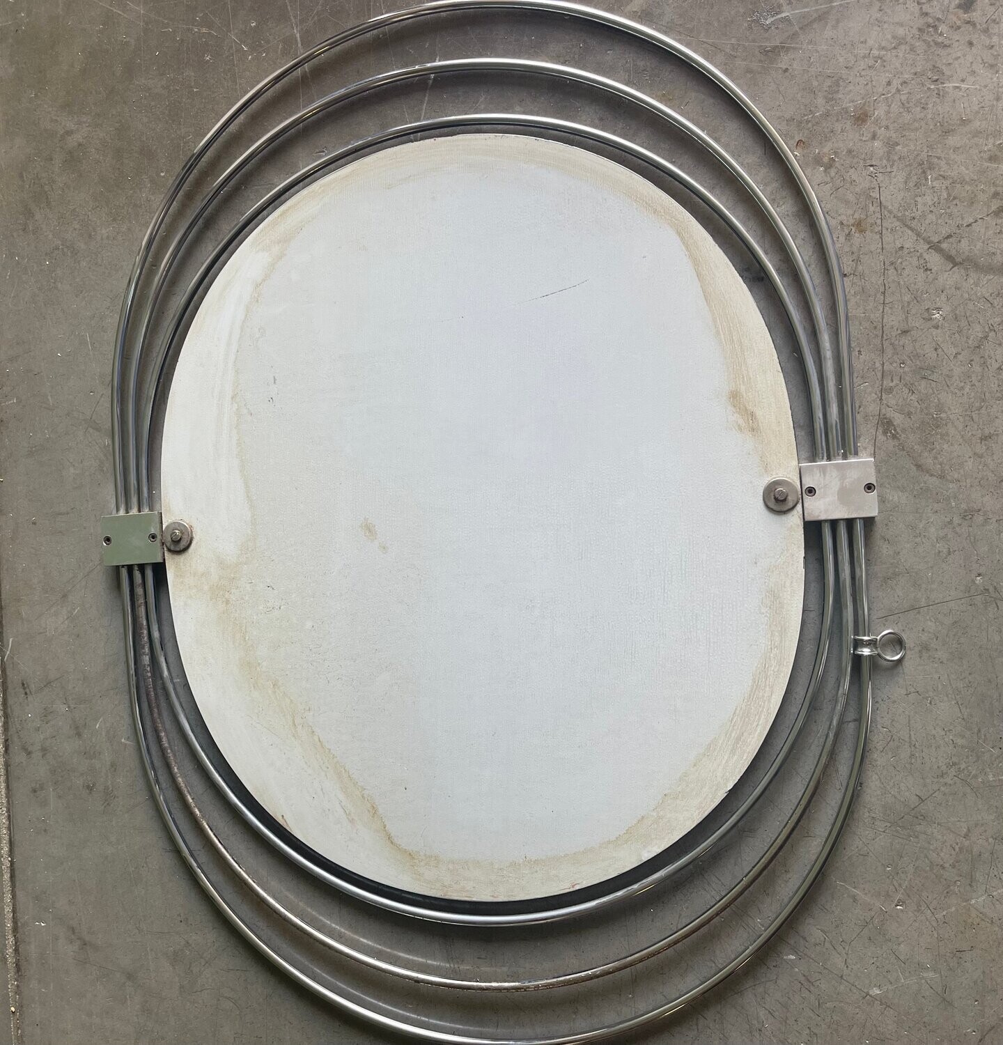 Mid-Century Chrome Mirror