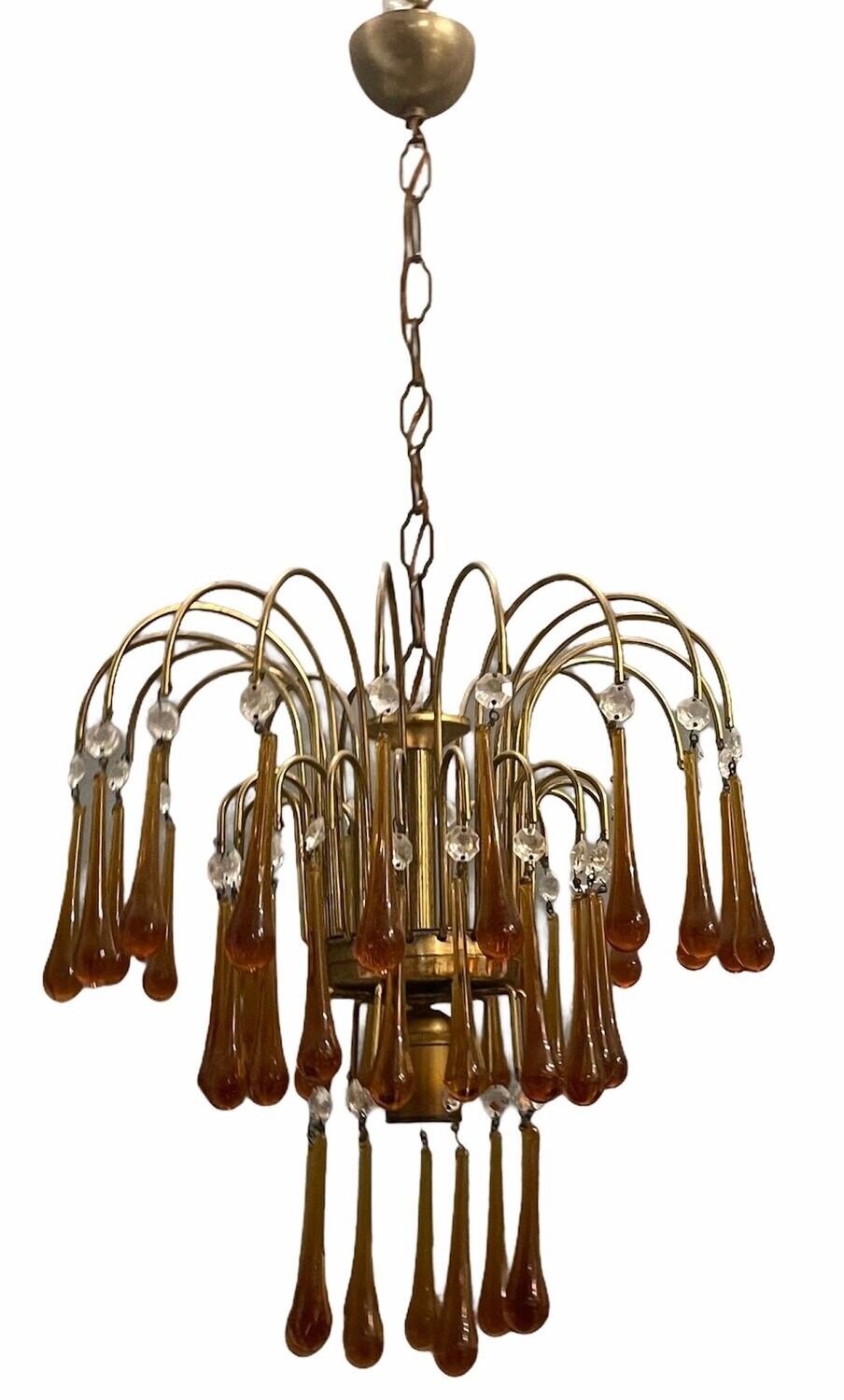 Murano Glass Waterfall Chandelier, 1960s