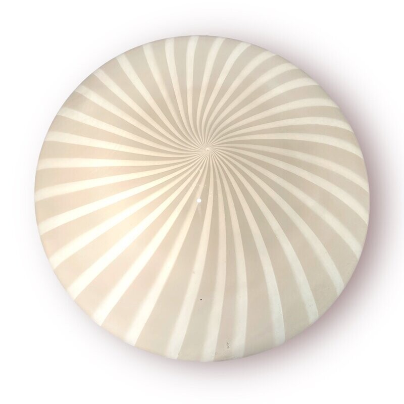 Murano Glass Flushmount attributed to Venini Paolo, 1960s