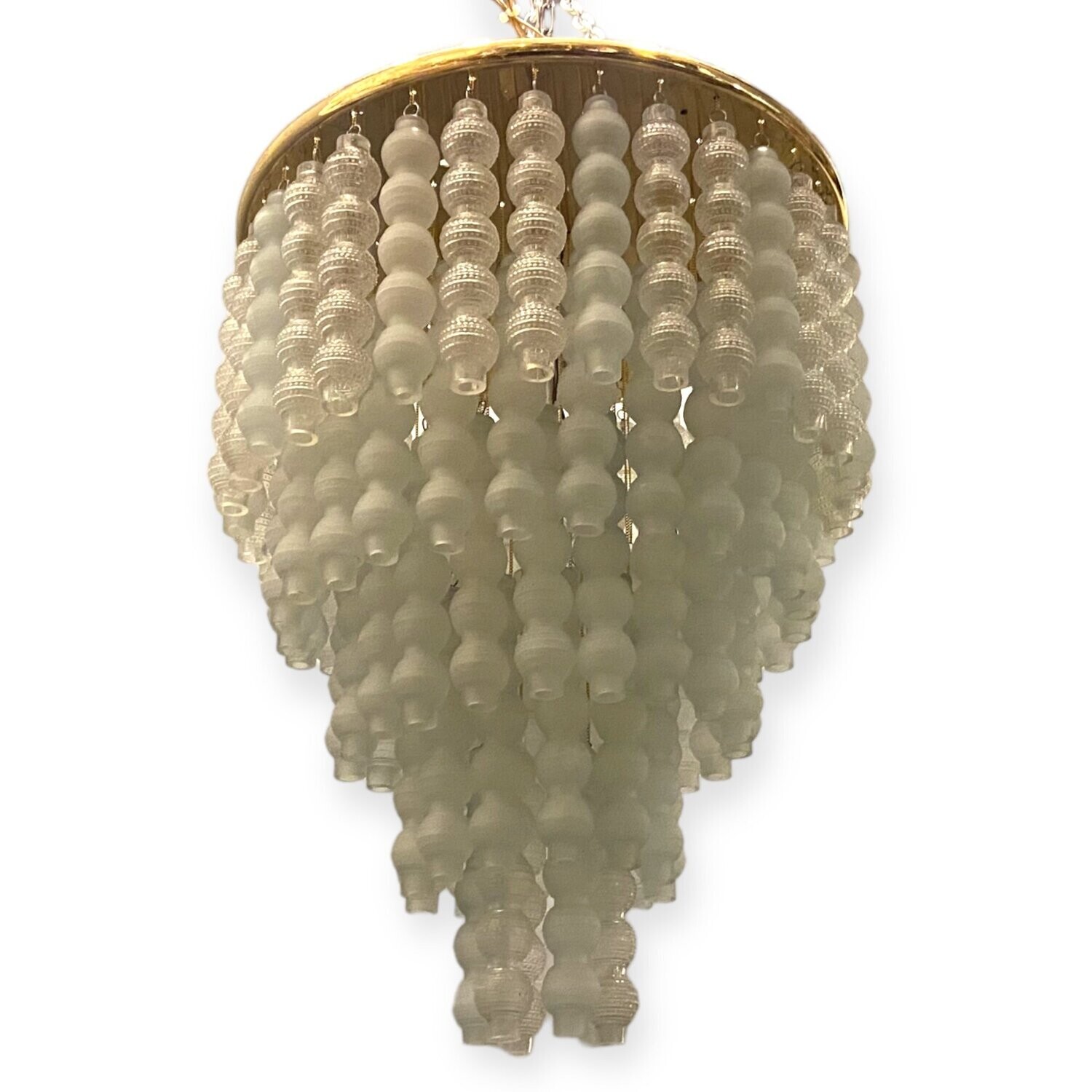 Large Bubble Glass Chandelier, 1970s