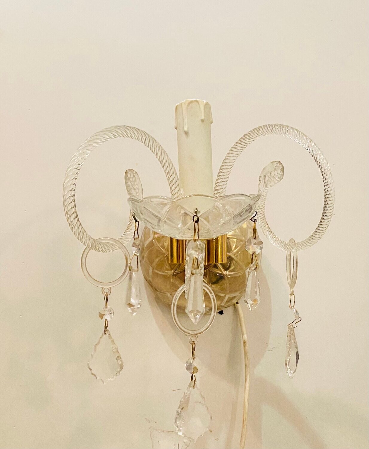 Murano Glass Sconces, Set of 2