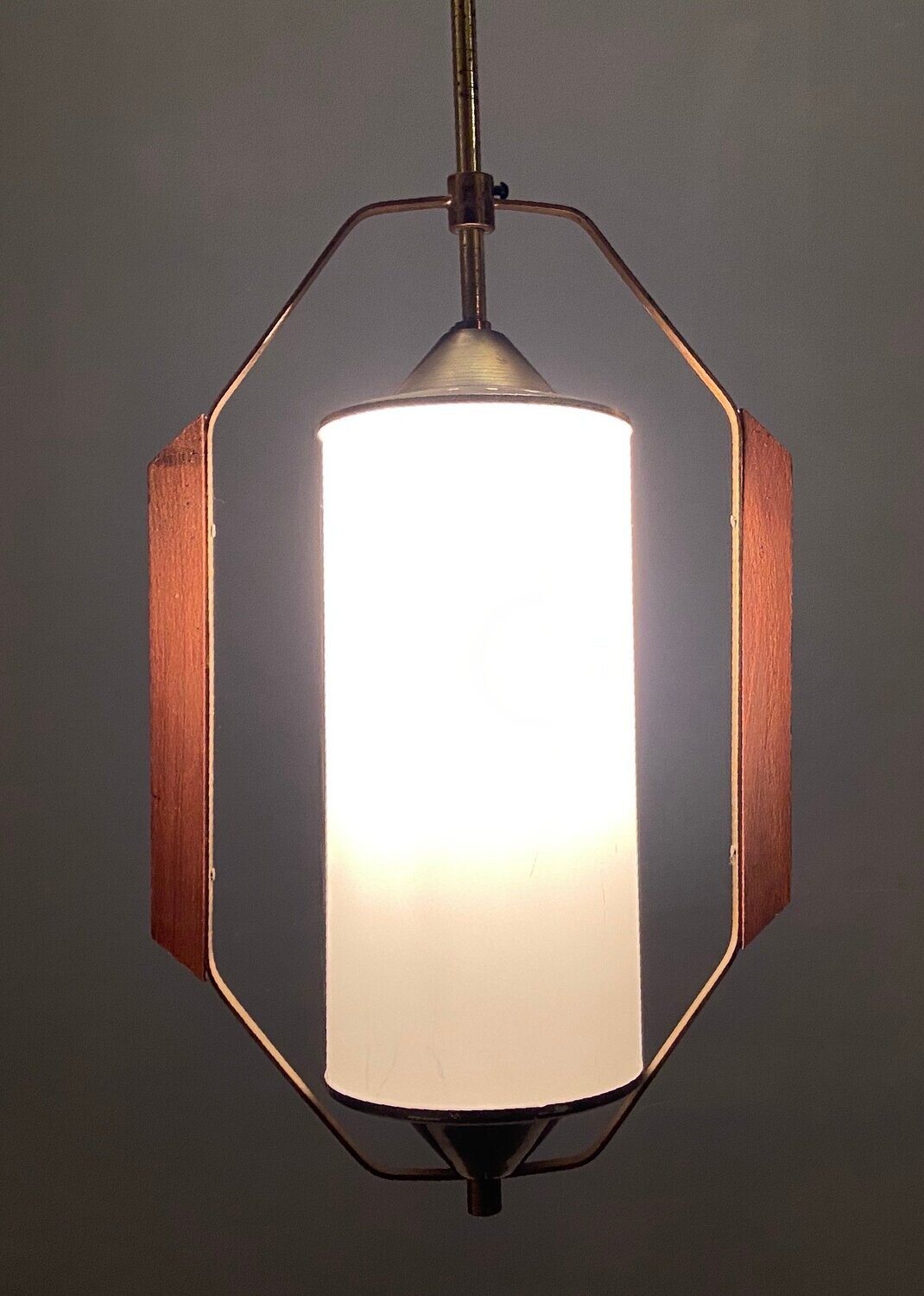 Opaline Ceiling Lamp by Stilnovo , 1950s