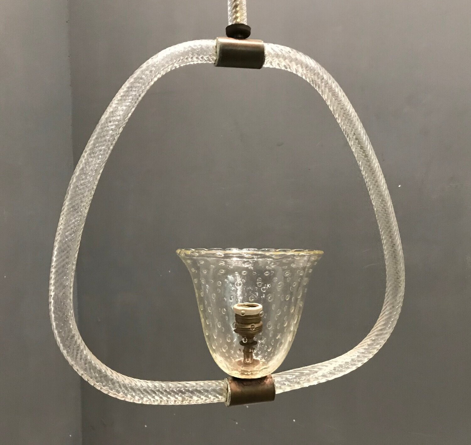 Vintage Murano Glass Pendant by Ercole Barovier for Made Murano Glass