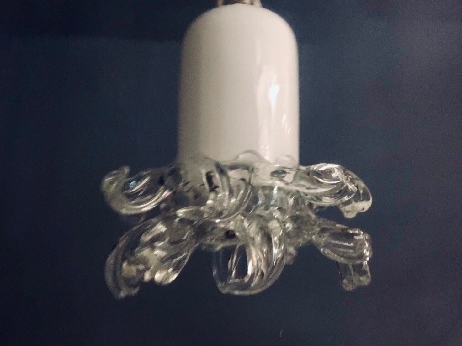 Murano Glass Pendant Lamp from Leucos, 1970s
