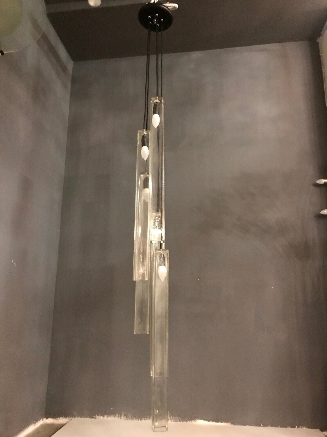 Mid-Century Murano Glass Pendant Lamp from Veart, 1970s