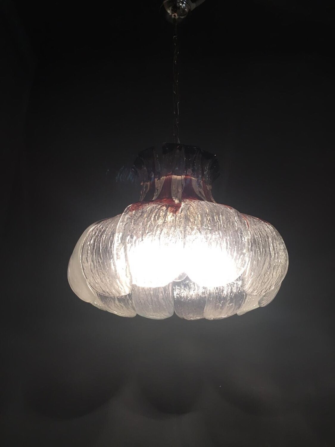 Murano Glass Pendant Lamp by Carlo Nason for AV Mazzega, 1970s