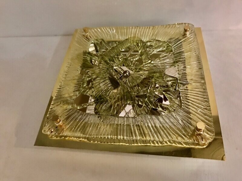 Murano Glass Ceiling Lamp from La Murrina, 1970s