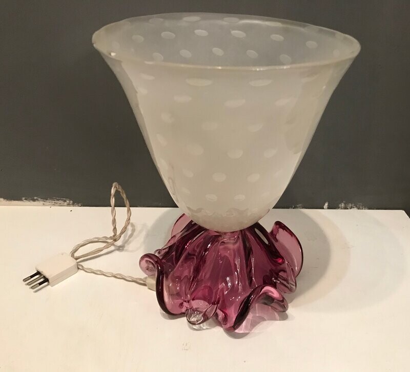 Murano Glass Table Lamp by Ercole Barovier, 1930s