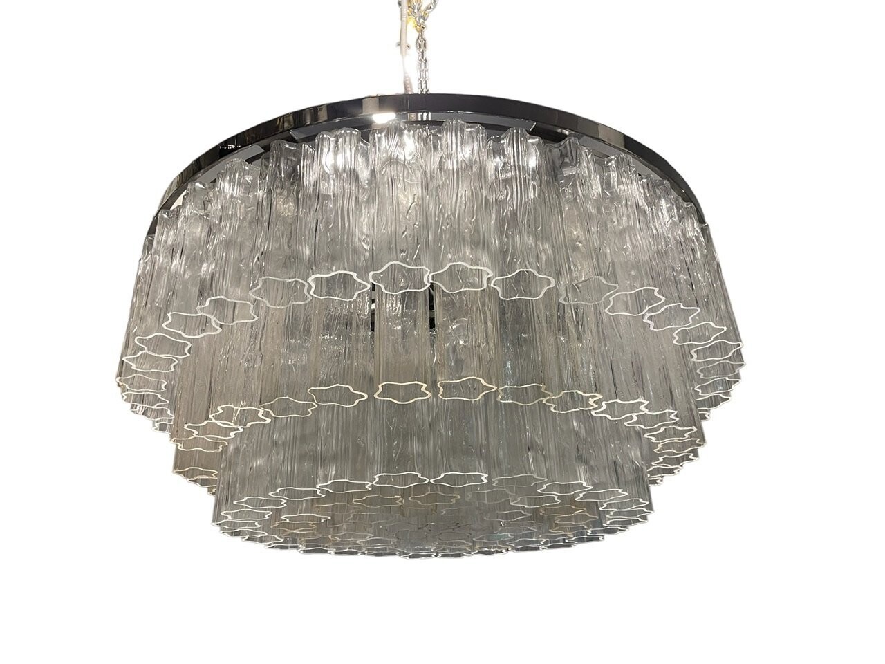 Extra Large Murano Glass Tube Tronchi Flushmount Ceiling Light