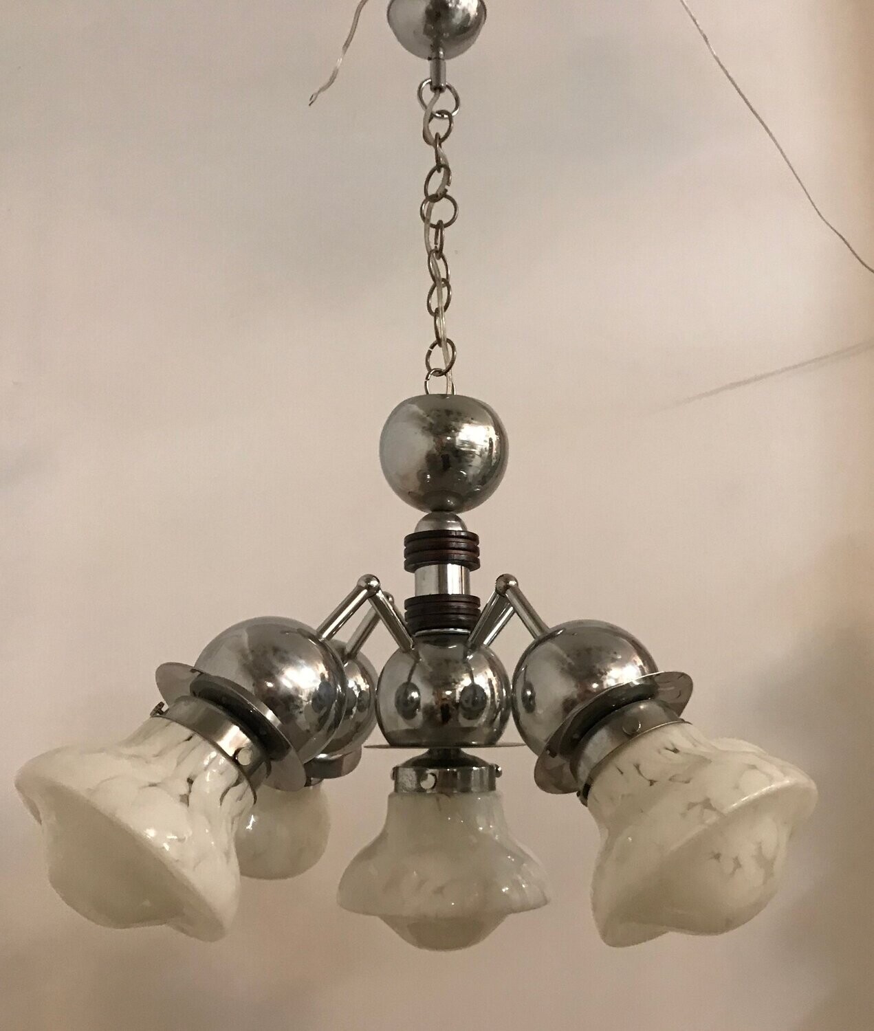Mid-Century Murano Glass Chandelier from Mazzega, 1970s