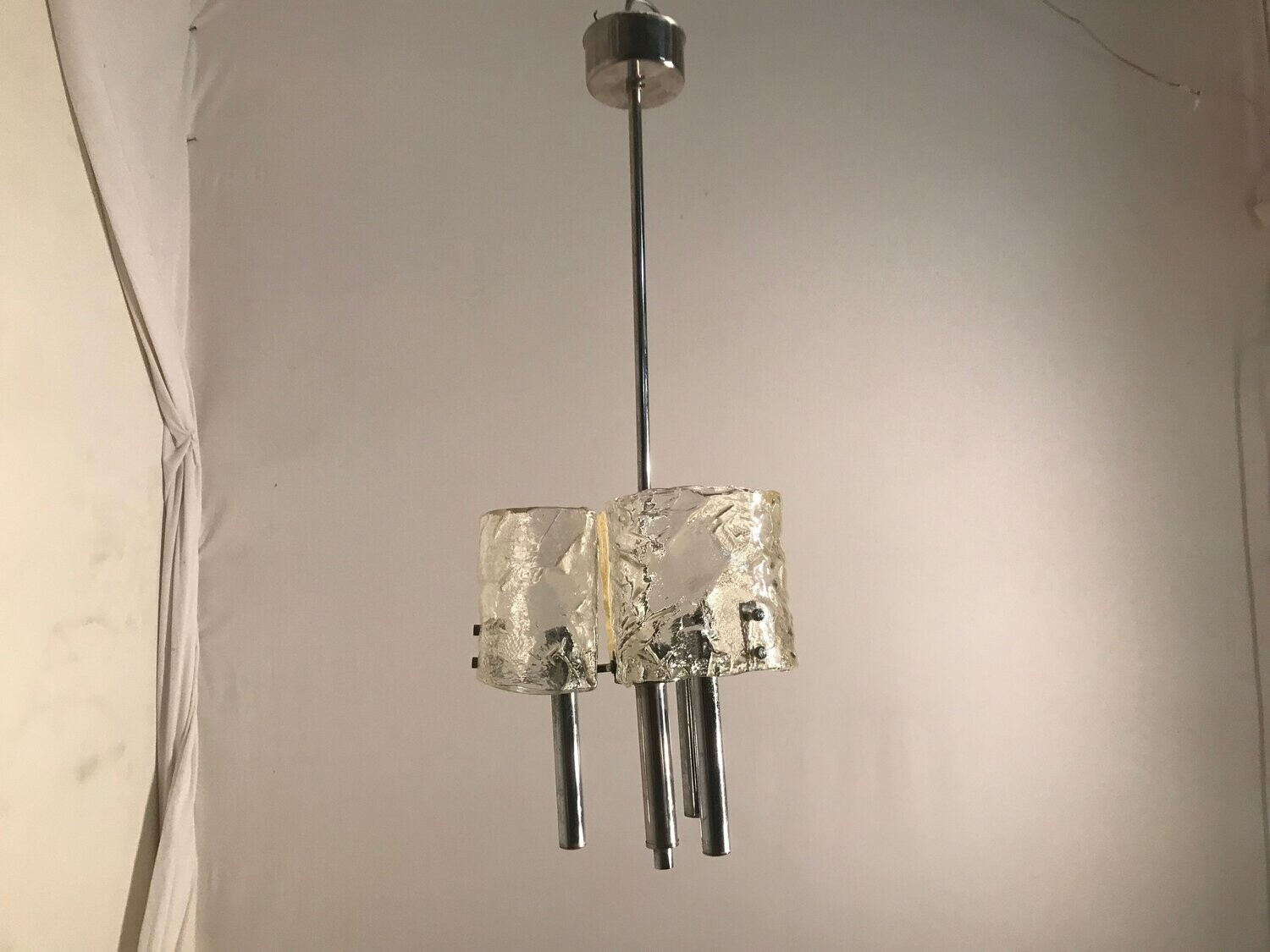 Mid-Century Murano Glass Light Pendant from Mazzega