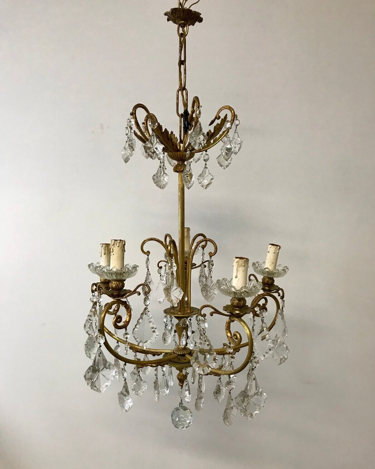 Vintage French Crystal Chandelier