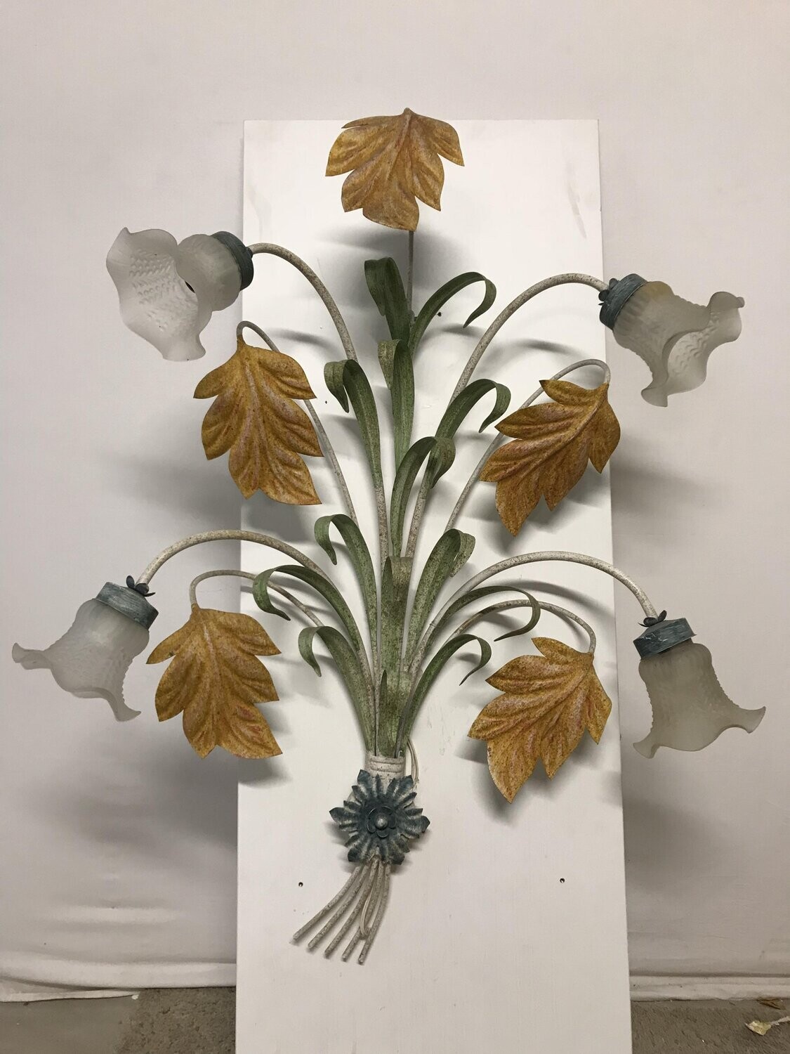 Large Florentine Wrought Iron Wall Light