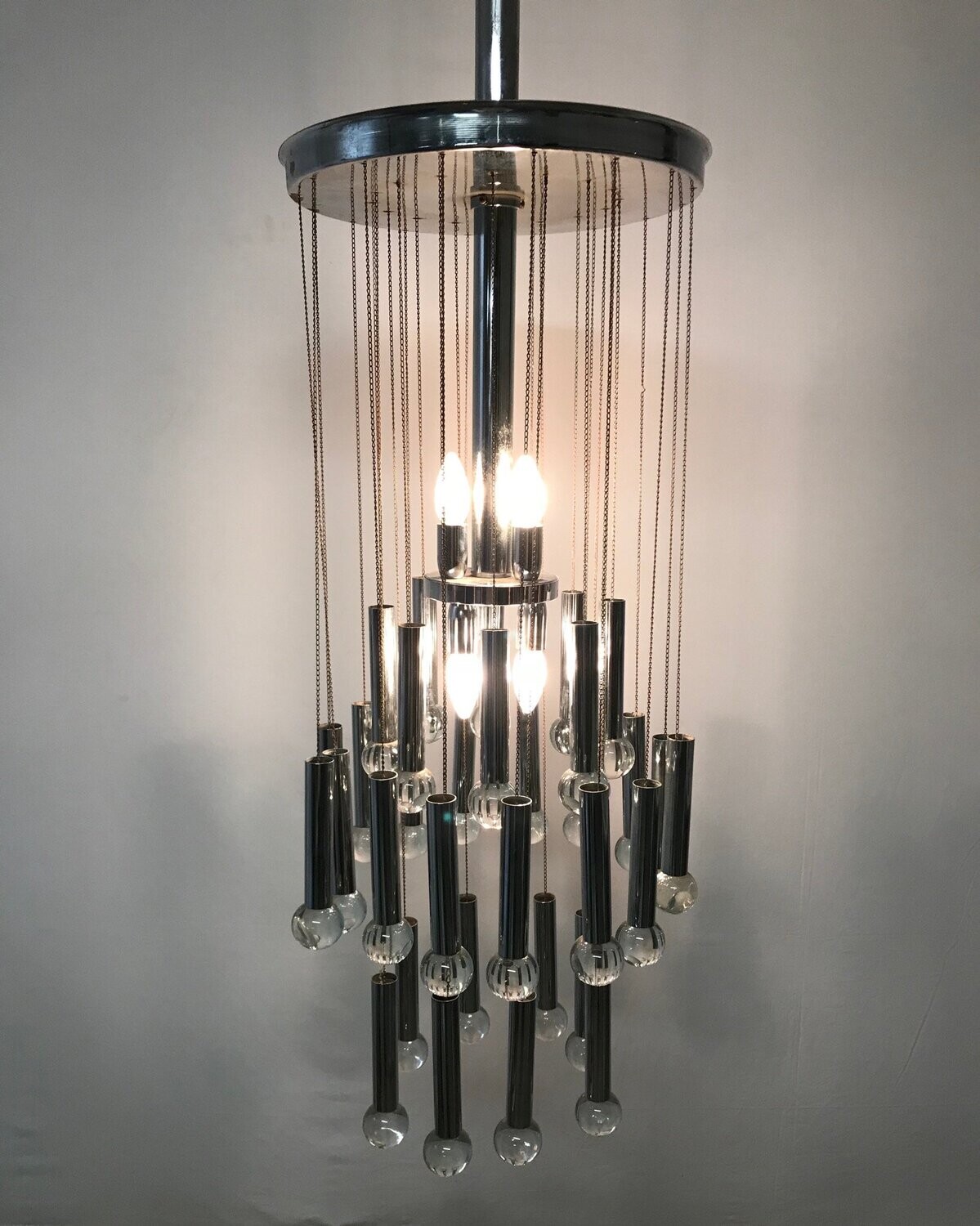 Mid-Century Chandelier by Gaetano Sciolari