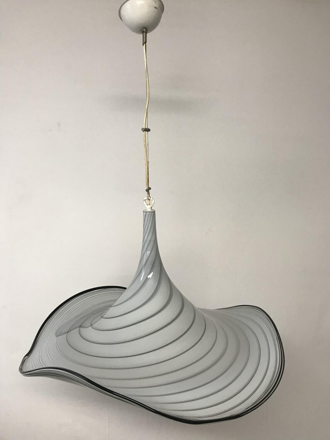 Mid-Century Italian Murano Glass Hat Pendant Light