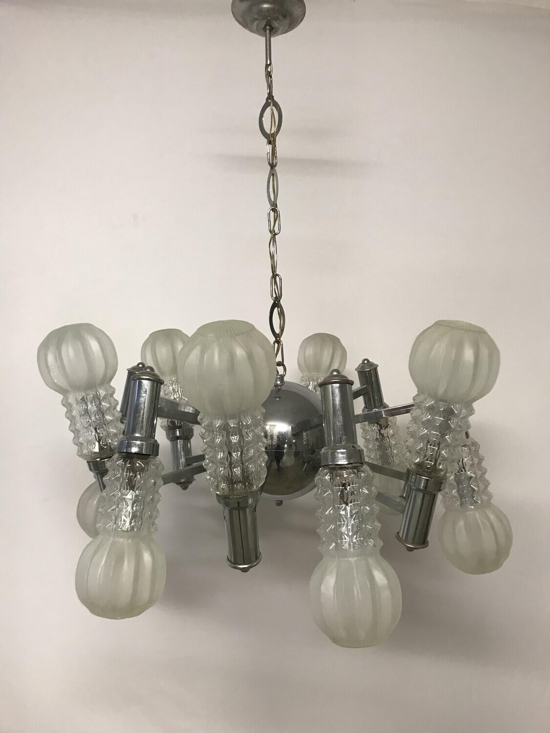 Italian Space Age Chandelier, 1970s