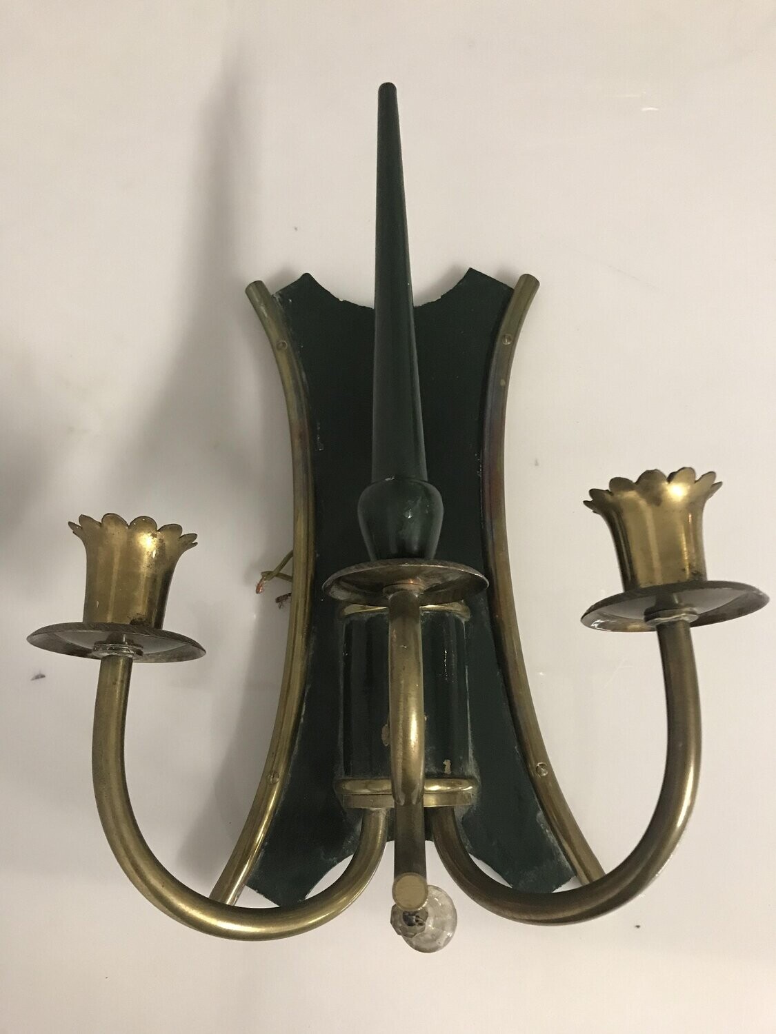 Vintage Italian Art Deco Style Sconces, Set of 2