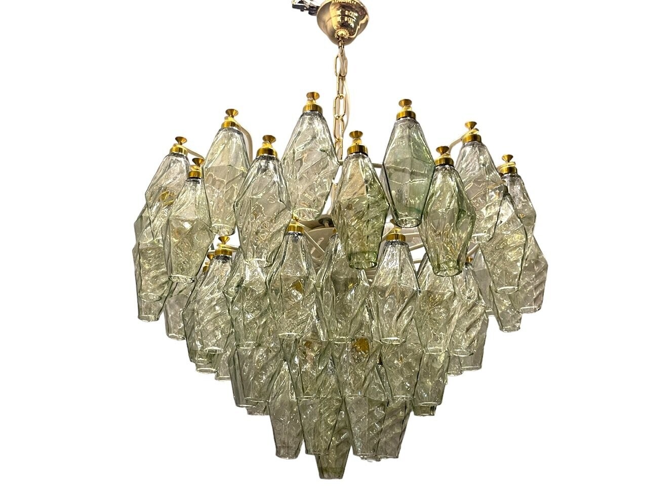 Murano Glass Polygon Chandelier, 1980s